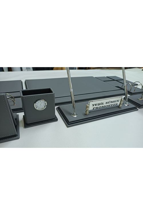 ASOS GRİ VE SİYAH KİŞİYE ÖZEL İSİMLİKLİ LÜKS TASARIM SÜMEN VE MAKAM TAKIMI