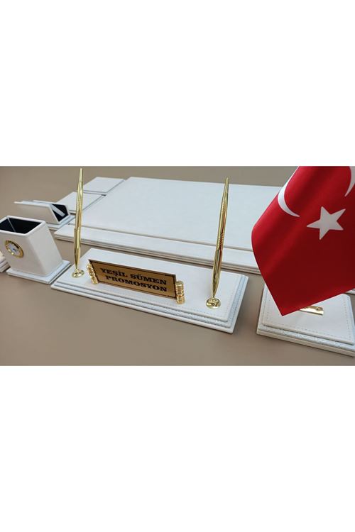 Bodrum Krem 3 Katmanlı Kişiye Özel Isimlikli Lüx Tasarım Sümen Ve Makam Takımı