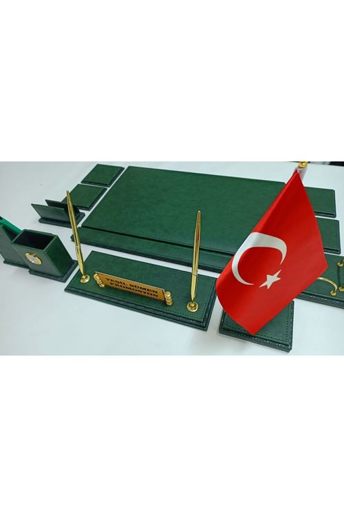 ~BODRUM~YEŞİL 3 KATMANLI KİŞİYE ÖZEL İSİMLİKLİ LÜX TASARIM SÜMEN VE MAKAM TAKIMI