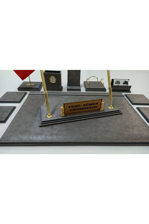 BODRUM ANTRASİT 3 KATMANLI KİŞİYE ÖZEL İSİMLİKLİ LÜX TASARIM SÜMEN VE MAKAM TAKIMI