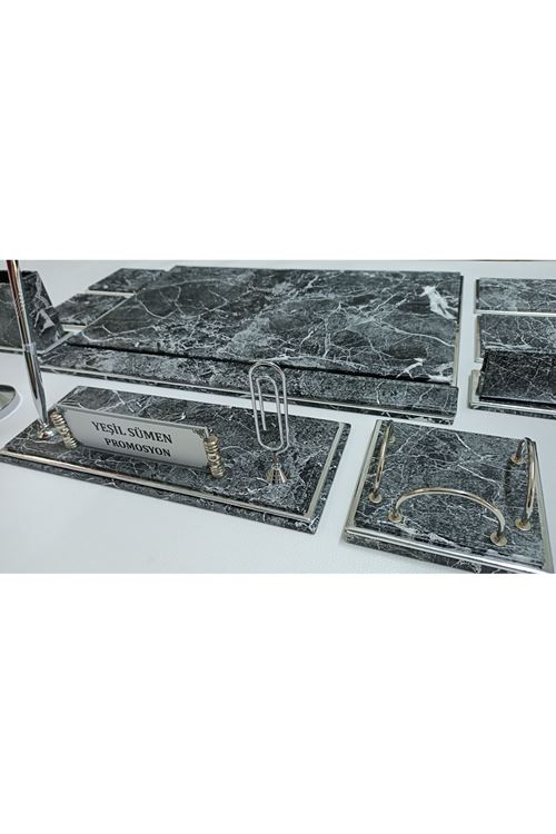 Mermer ANTRASİT Ve GÜMÜŞ LÜKS TASARIM SÜMEN VE MAKAM TAKIMI