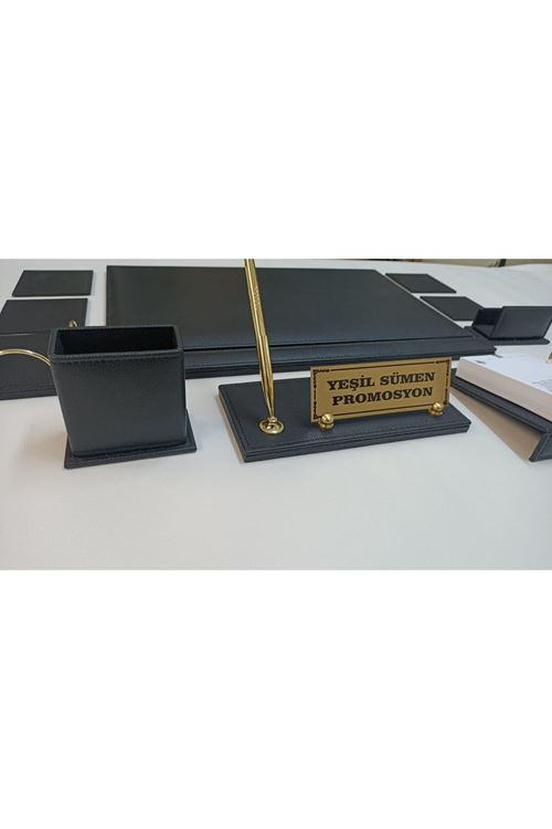 Siyah Gold Isimlikli Lüx Sümen Takımı