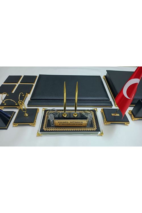 SULTAN SİYAH VE GOLD KRİSTAL KİŞİYE ÖZEL İSİMLİKLİ LÜKS TASARIM SÜMEN VE MAKAM TAKIMI