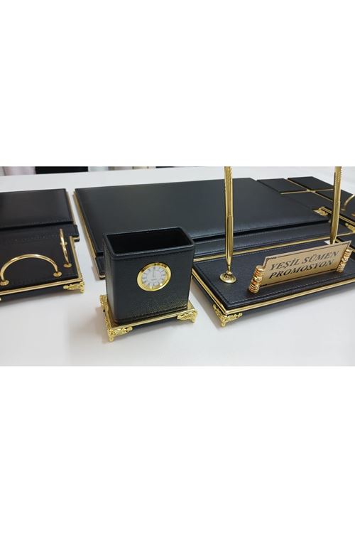 SİYAH GOLD AYAKLI PREMİUM SÜMEN VE MAKAM TAKIMI 