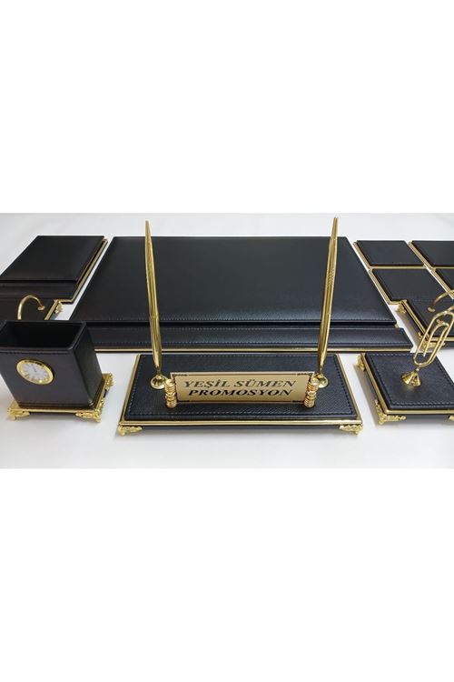 SİYAH GOLD AYAKLI PREMİUM SÜMEN VE MAKAM TAKIMI 