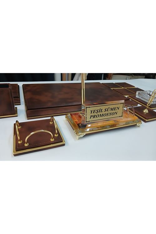 TROY KRİSTALLİ BULUT KAHVE LÜKS SÜMEN VE MAKAM TAKIMI