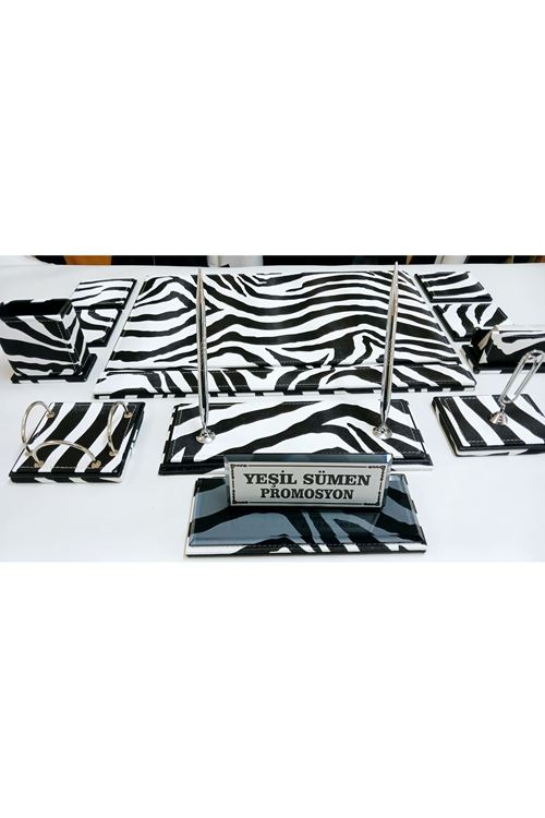 ZEBRA DESEN KİŞİYE ÖZEL PREMİUM SÜMEN VE MAKAM TAKIMI
