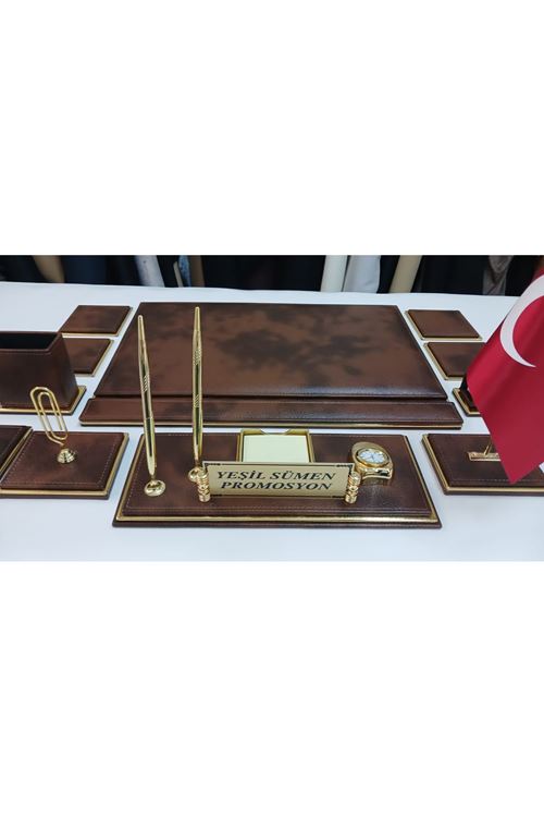 HÜMA BULUT KAHVE VE GOLD PREMİUM SÜMEN VE MAKAM TAKIMI 