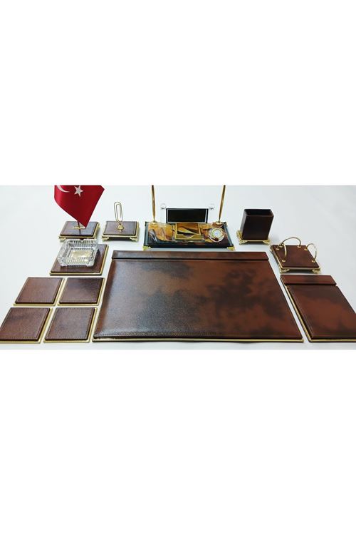 HÜNKAR BULUT KAHVE VE GOLD KRİSTAL CAM İSİMLİKLİ LÜKS TASARIM SÜMEN VE MAKAM TAKIMI