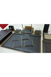 PAYİTAHT SİYAH VE GOLD KİŞİYE ÖZEL İSİMLİKLİ LÜKS TASARIM SÜMEN VE MAKAM TAKIMI