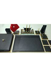 SULTAN SİYAH VE GOLD KRİSTAL KİŞİYE ÖZEL İSİMLİKLİ LÜKS TASARIM SÜMEN VE MAKAM TAKIMI