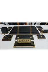 SİYAH VE GOLD KRİSTAL İSİMLİKLİ SÜMEN VE MAKAM TAKIMI