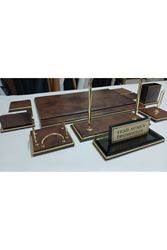KRİSTAL İSİMLİKLİ BULUT KAHVE VE GOLD SÜMEN VE MAKAM TAKIMI