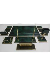 KRİSTAL İSİMLİKLİ BULUT YEŞİL VE GOLD SÜMEN VE MAKAM TAKIMI