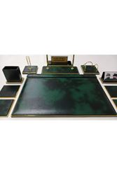 KRİSTAL İSİMLİKLİ BULUT YEŞİL VE GOLD SÜMEN VE MAKAM TAKIMI