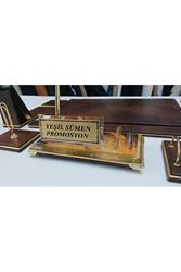 HÜRREM KRİSTAL İSİMLİKLİ BULUT KAHVE VE  GOLD DERİDEN OLUŞAN PREMİUM SÜMEN VE MAKAM TAKIMI