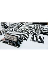 ZEBRA DESEN KİŞİYE ÖZEL PREMİUM SÜMEN VE MAKAM TAKIMI
