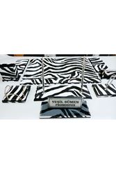 ZEBRA DESEN KİŞİYE ÖZEL PREMİUM SÜMEN VE MAKAM TAKIMI