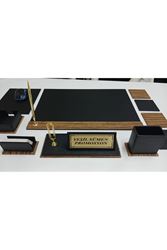 SİYAH VE AHŞAP DESENLİ KİŞİYE ÖZEL İMZA SÜMENİ