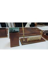 NEVA BULUT KAHVE VE GOLD LÜKS SÜMEN VE MAKAM TAKIMI