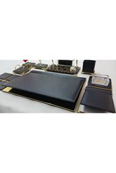 HÜNKAR SİYAH GOLD KRİSTAL CAM İSİMLİKLİ LÜKS TASARIM SÜMEN VE MAKAM TAKIMI